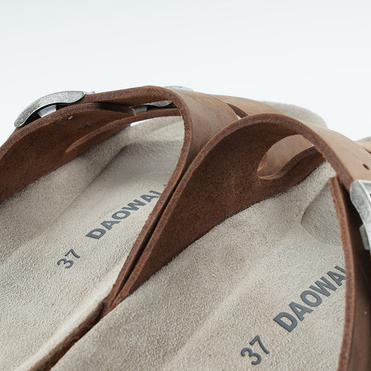 Flip-flops Unisex Outer Wear Summer First Layer Cowhide Sandals