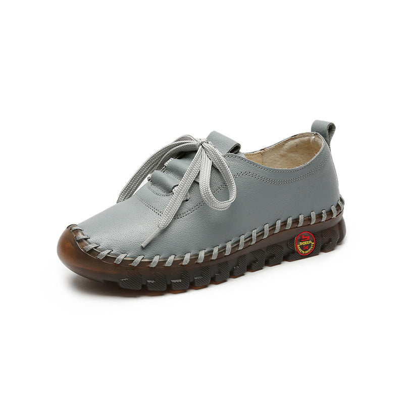 Women's Hole Genuine Comfortable Soft Soled Flats Women's Casual Shoes