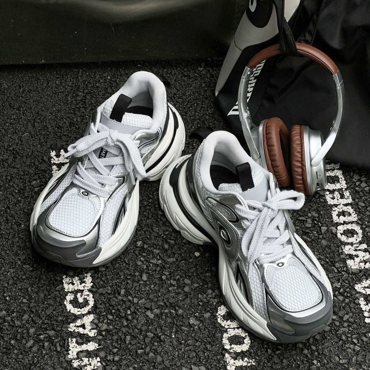 Turbine Running Retro Millennium Style National Fashion Dad Couple Women's Sports Shoes