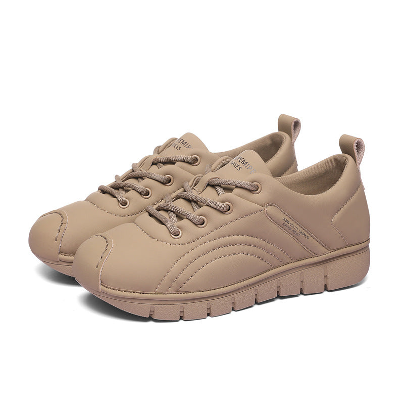 Women's Soft Bottom Surface Bread Comfortable Flat Sneakers