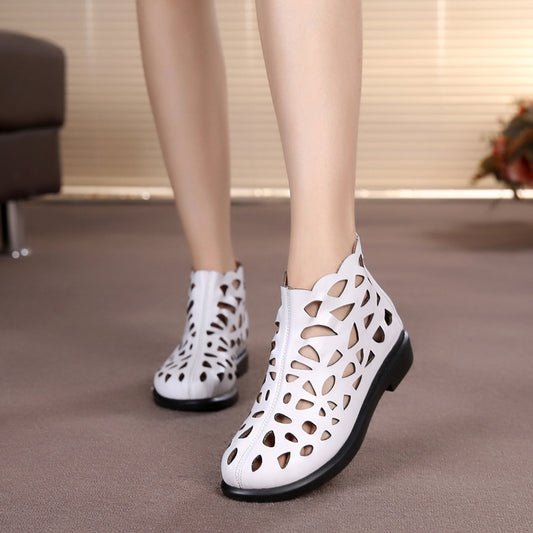 Women's Flat Small Size Plus Roman Style Heels
