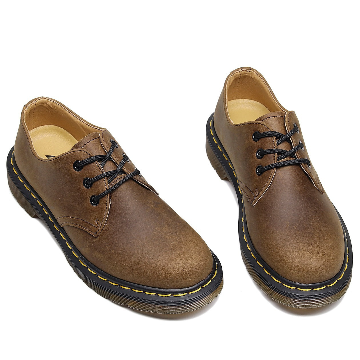 Women's & Men's First Layer Low Top Crazy Horse Brown Boots