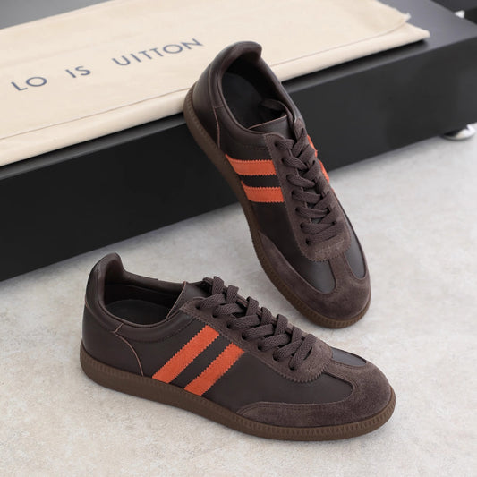 Women's Retro Platform Genuine German Training Round Sneakers