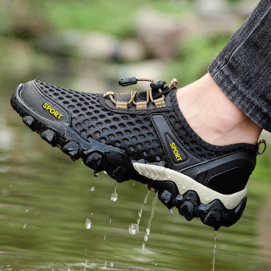 Men's Outdoor Breathable Wading Hollow Mesh Surface Sneakers