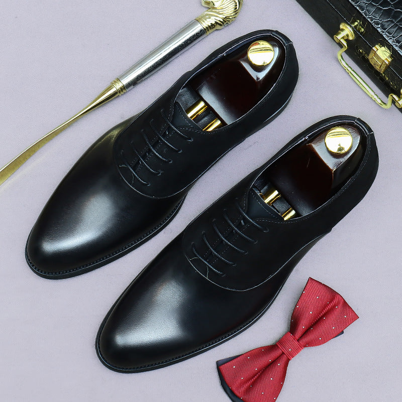 Men's Big Promotion Business Formal Wear Retro Leather Shoes