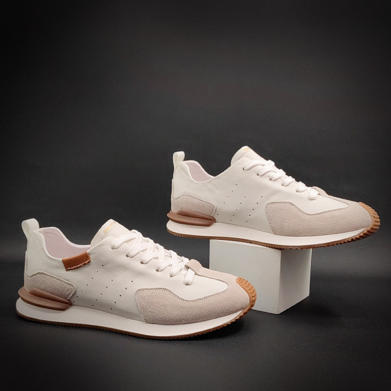 Graceful Men's Summer White Soft Sole Casual Shoes