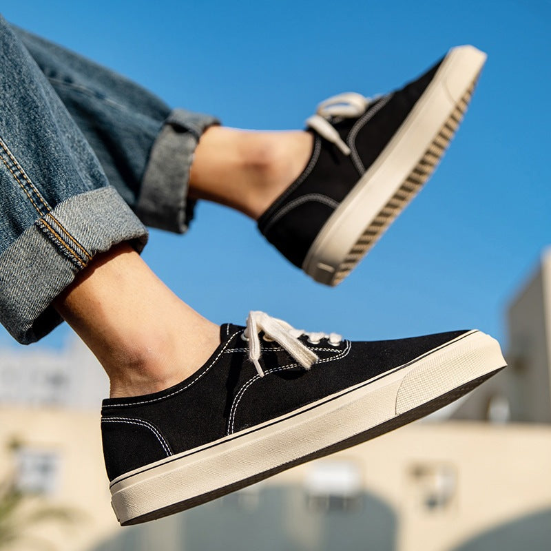 Men's Old Summer Cloth Flat Fashion Men's Canvas Shoes