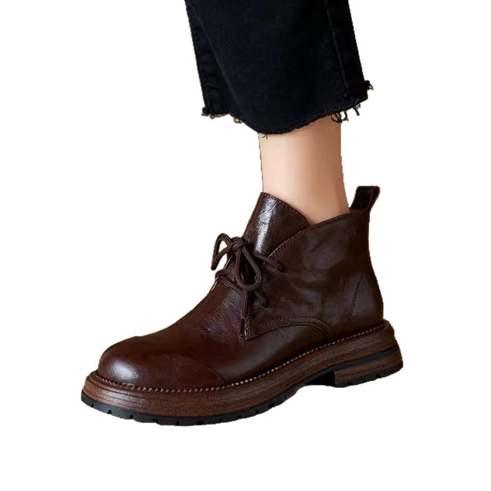 Women's Scratch Pattern Soft Thick Bottom Short Martin Boots