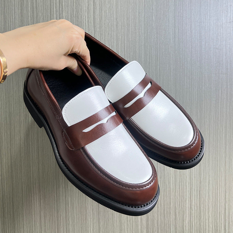 Men's Autumn One Pedal British Korean Derby Loafers