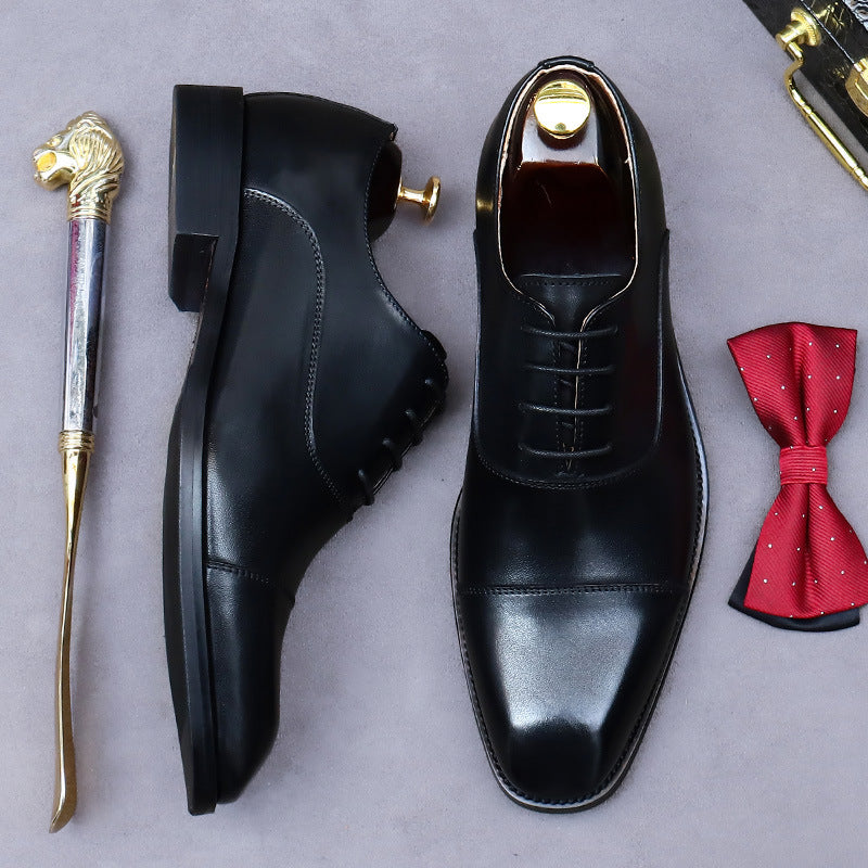 Men's Big Promotion First Layer Calf Joint Oxford Leather Shoes
