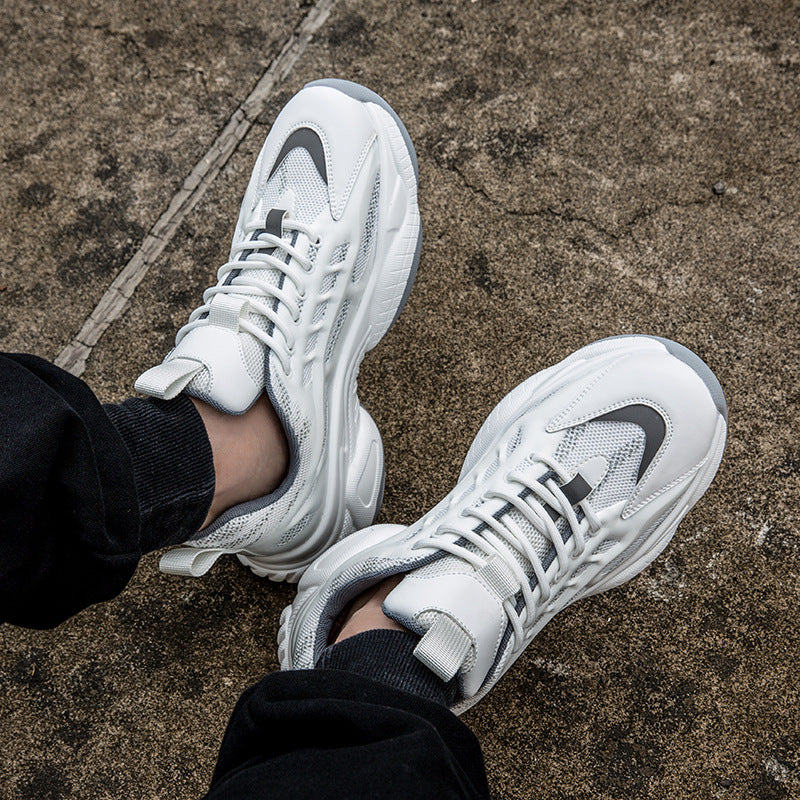 Men's Large Size Mesh Surface Clunky Running Sneakers