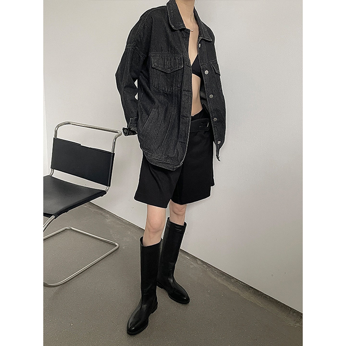 Retro Below The Knee Genuine Big Boots