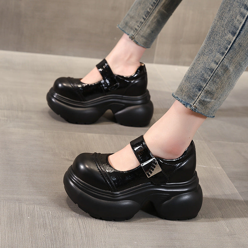 Women's Thick-soled Height Increasing Insole Fashionable Spring Lolita Loafers