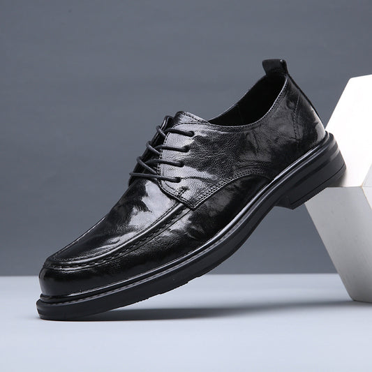Men's Formal Business Fashion Office Top Layer Leather Shoes