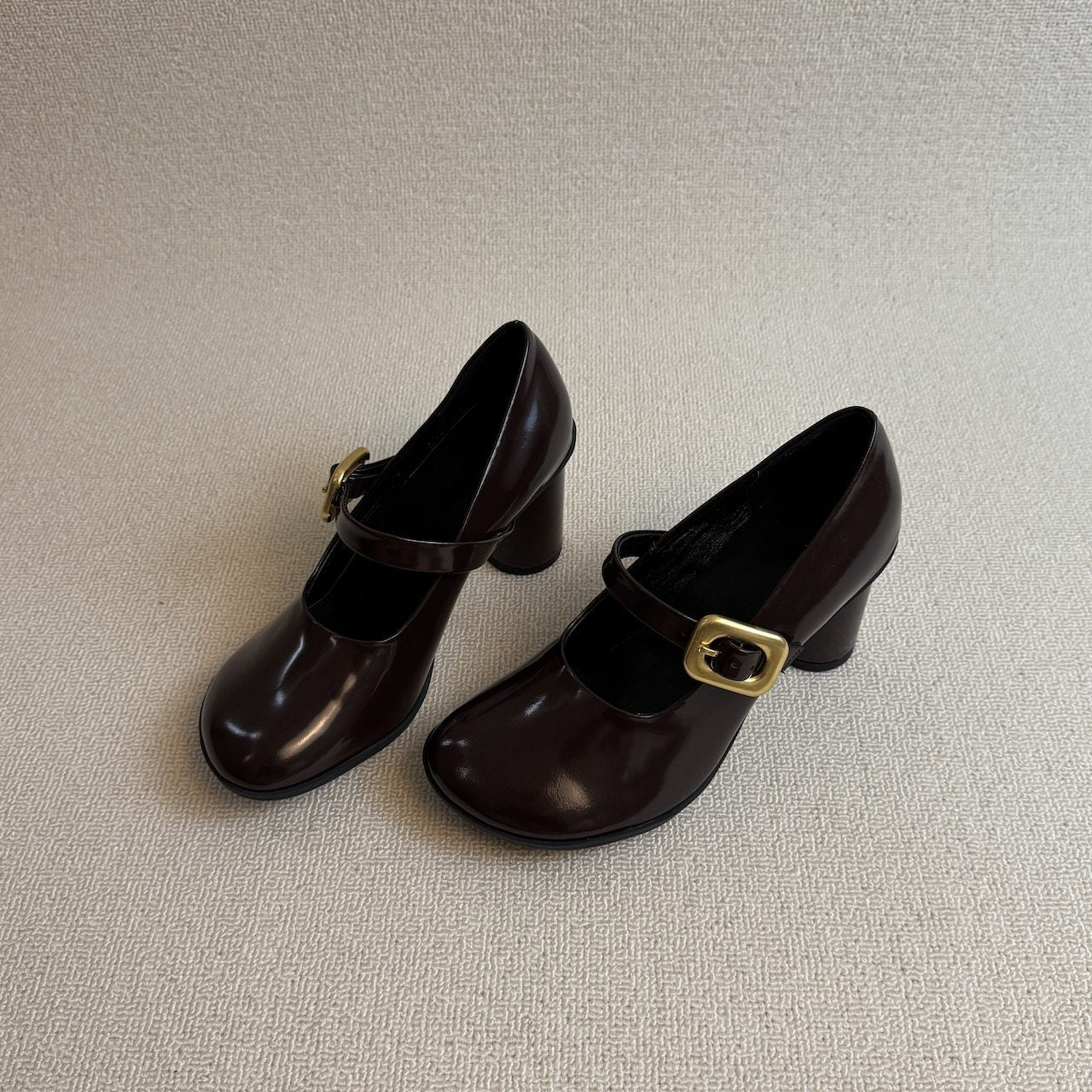 Women's Retro Round Toe Shallow Mouth Mary Women's Fashion Shoes
