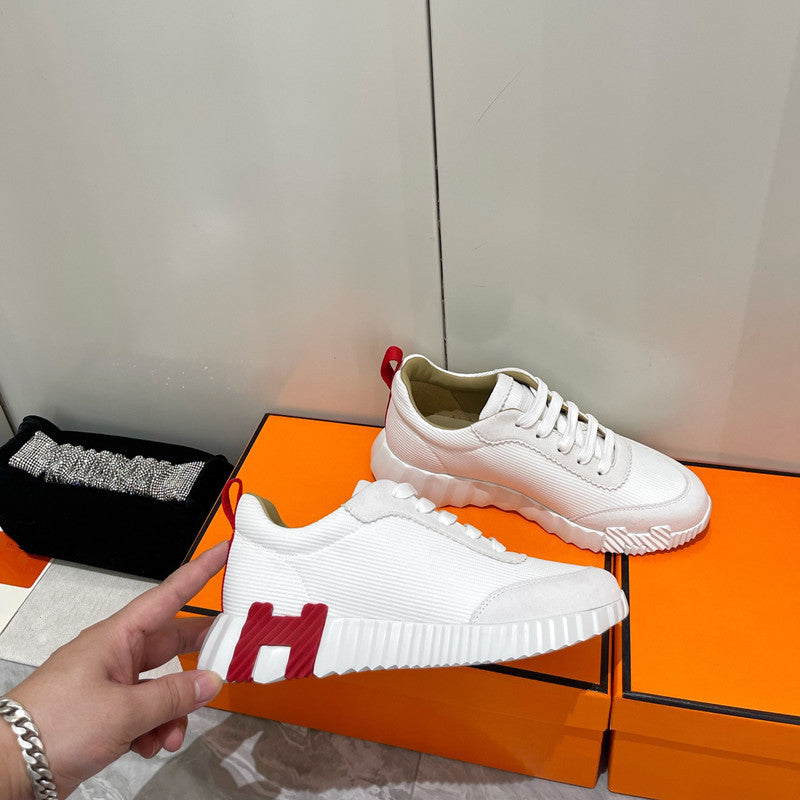 Women's & Men's For White Platform Couple Flat Breathable Sneakers