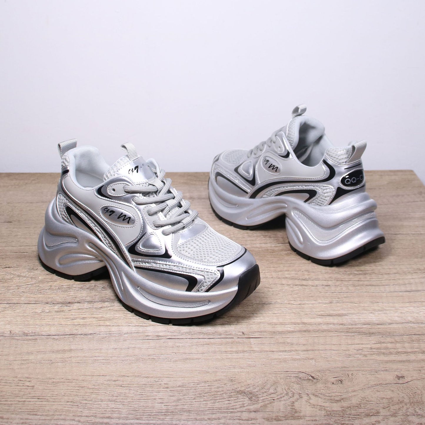 Women's Sier Dad Genuine Platform Mesh Surface Women's Casual Shoes