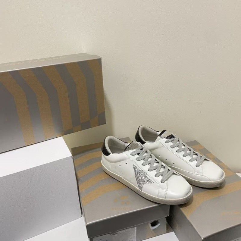 Retro Golden Goose Genuine Large Size Star Couple Korean Style Women's Casual Shoes