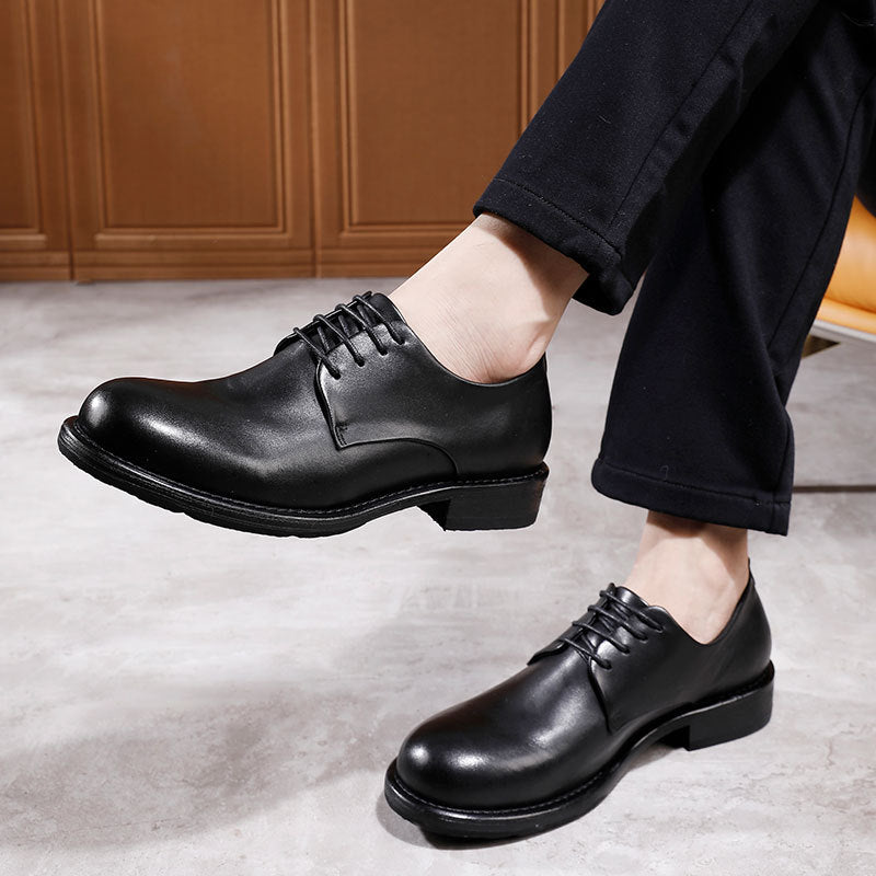 Men's Head Good Year Sole Handmade Retro British Leather Shoes