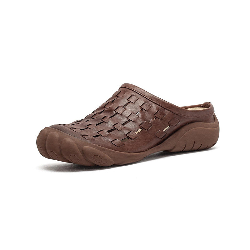 Women's Vintage Hand-woven For Outdoors First Layer Men's Shoes