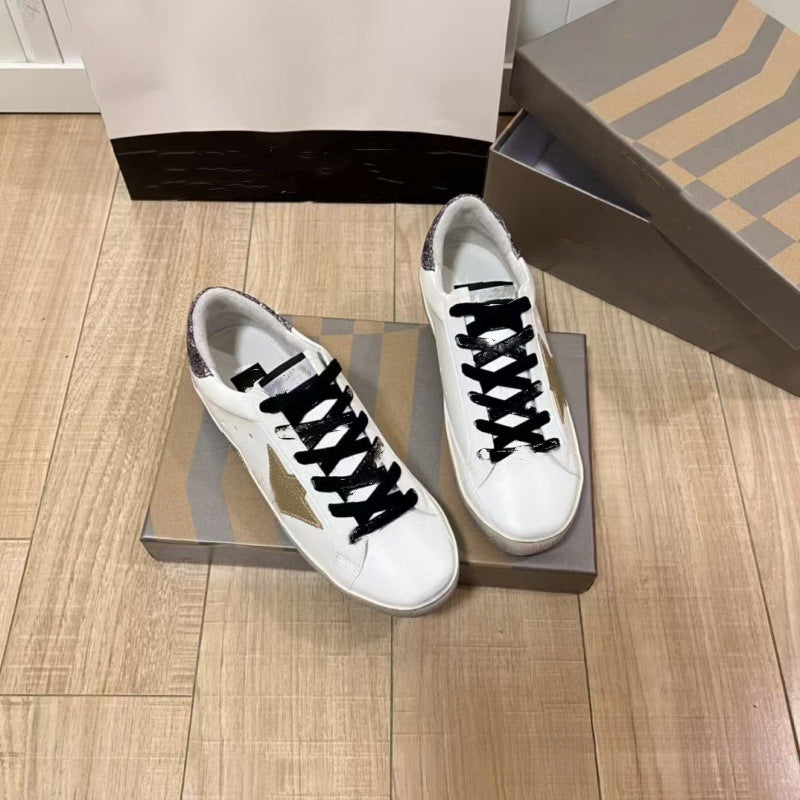 Retro Golden Goose Genuine Large Size Star Couple Korean Style Women's Casual Shoes