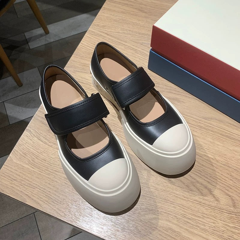 Platform Muffin Mary Jane Velcro Ugly Women's Sports Shoes