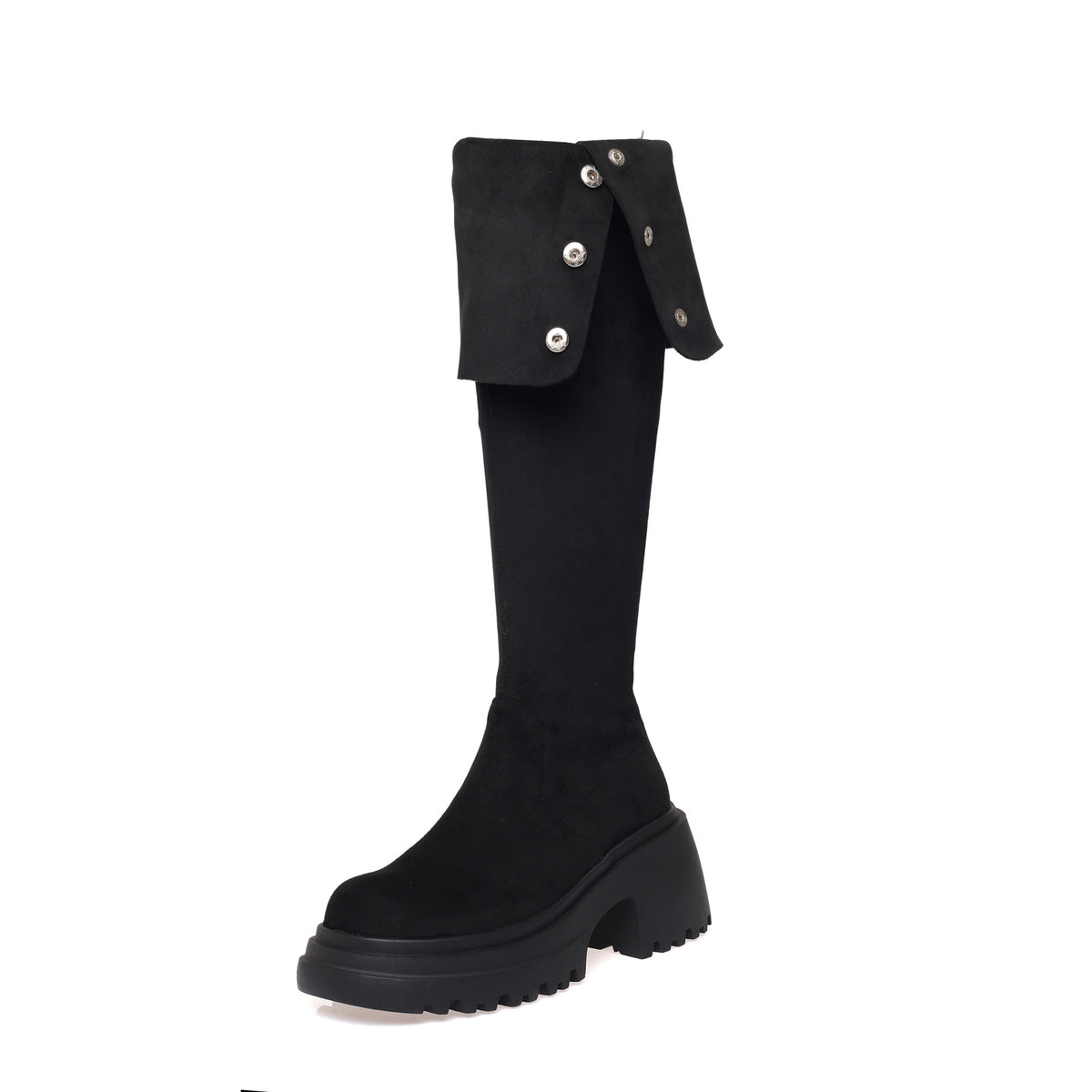 Women's Two-way Over The Knee High-heeled Thigh Knight Women's Leather Boots