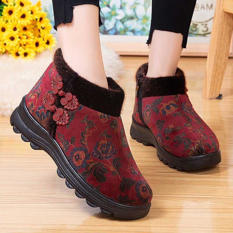 Women's Cotton Mother's Warm Veet Padded Thickened Women's Shoes