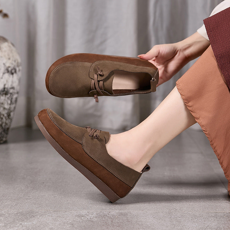 Women's Retro Artistic Soft Bottom Mori Style College National Men's Shoes