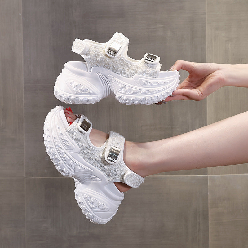 Women's Small Platform Summer Muffin Beach Sandals