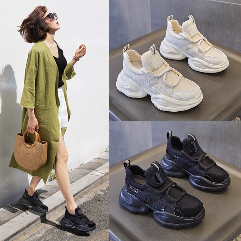 Women's Genuine Small Dad Female Height Increasing Sneakers