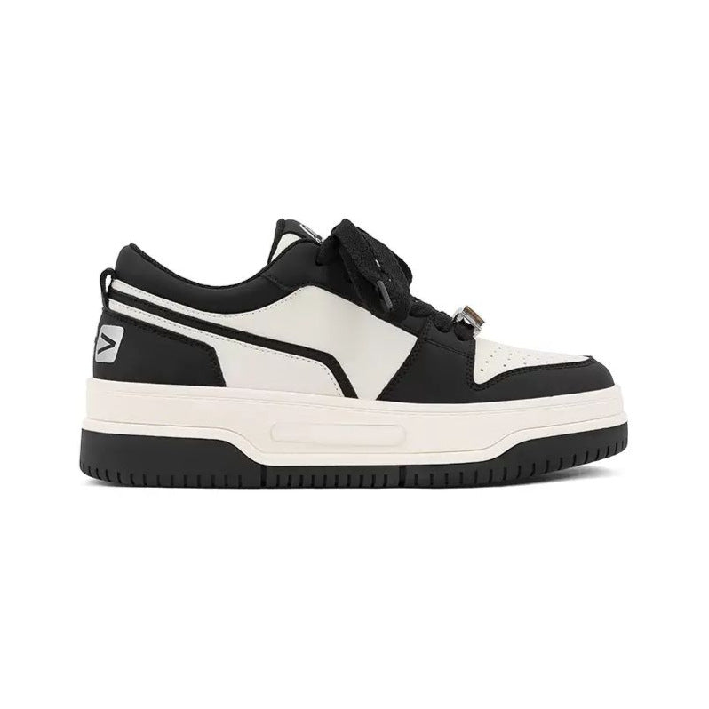 Women's Small Size Height Increasing Insole Platform White Sneakers