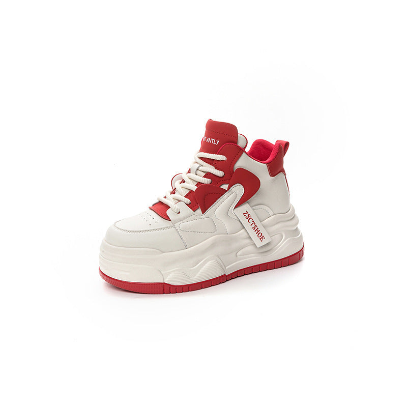 Super Popular Spring Platform Cowhide Easy Wear Women's Casual Shoes