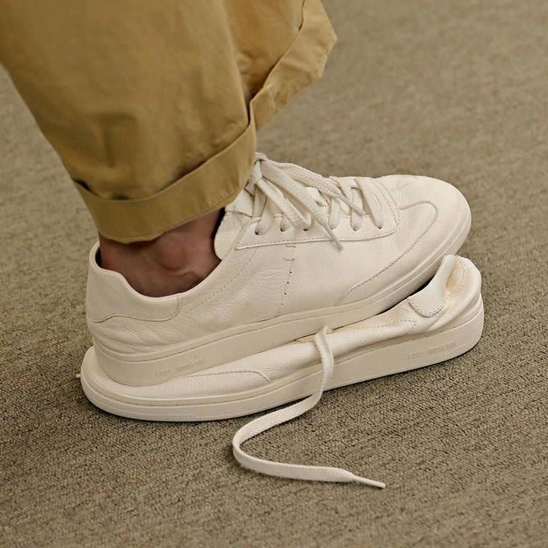 Men's White Summer Breathable German Training Fashion Men's Board Shoes