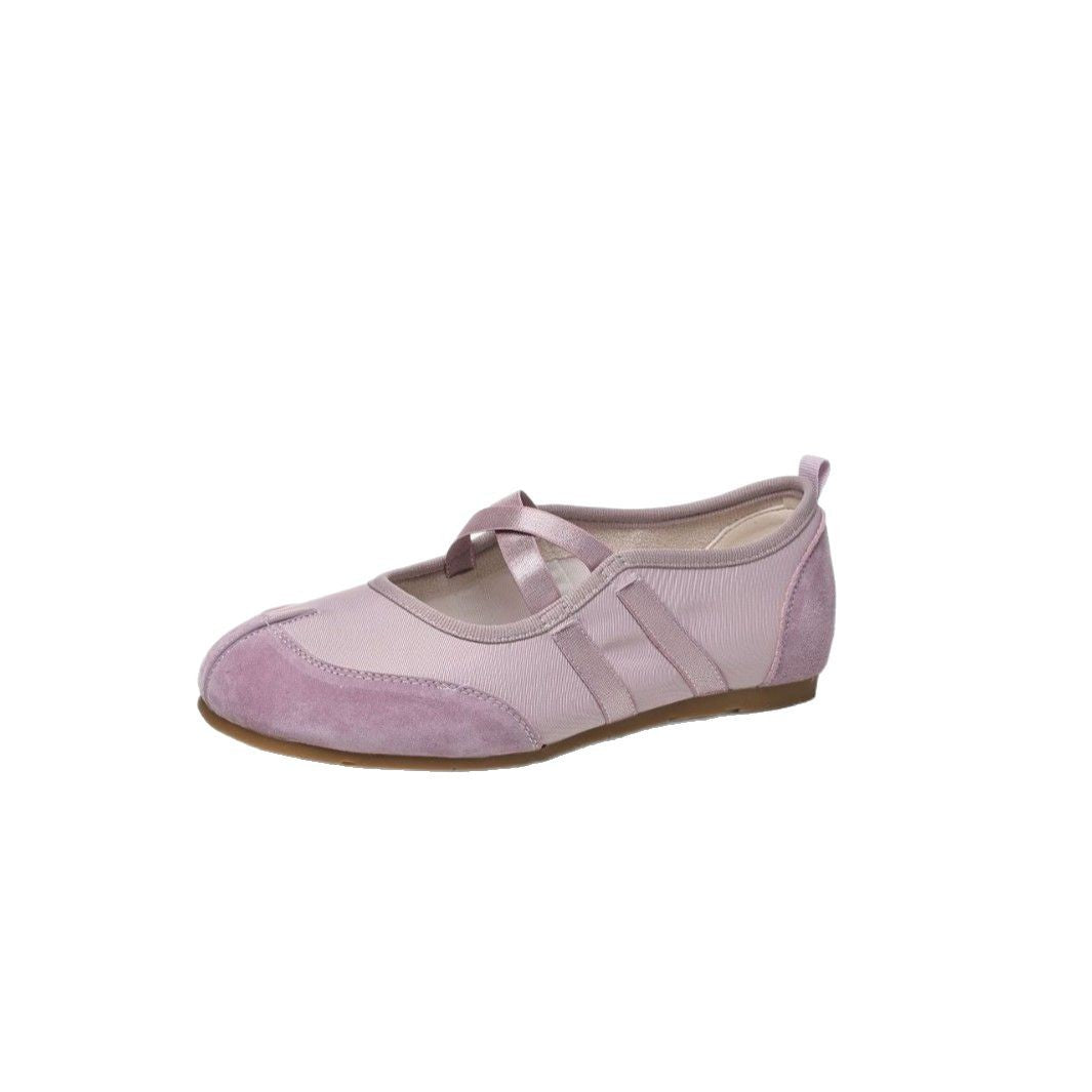 Women's Korean Style Genuine Mary Jane Ballet Shallow Mouth Soft Bottom Women's Casual Shoes