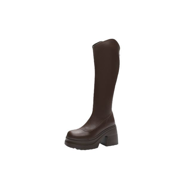 Women's The Knee Spring High Riding Thick Bottom Boots