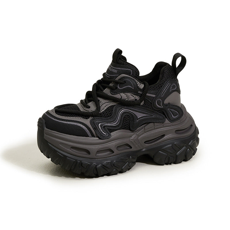 Women's Platform Dad Autumn Lightweight Soft Bottom Height Women's Sports Shoes