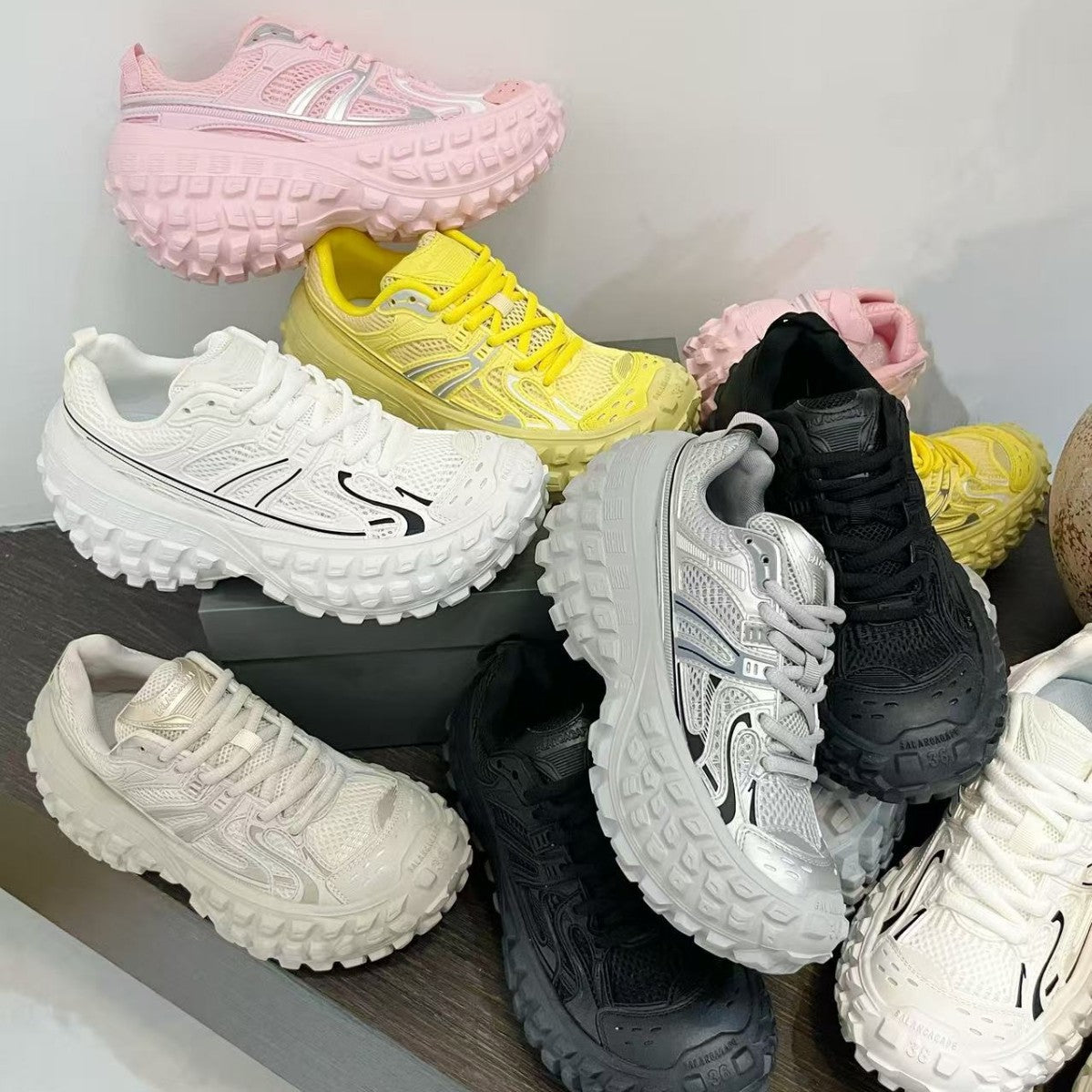 Women's Spring Rivet Tire Durian Platform Dad Fashionable Fried Arcade Women's Sports Shoes