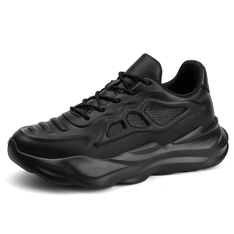 Men's Summer Invisible Breathable Clunky Height Increasing Insole Sneakers