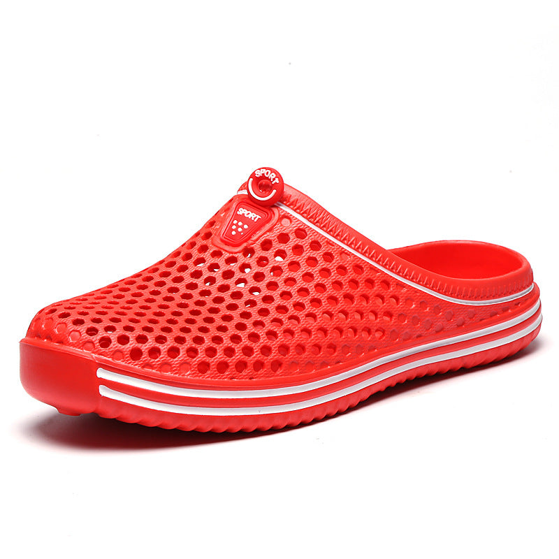 Women's & Men's Couple Hole Outdoor Leisure Slip On Sandals