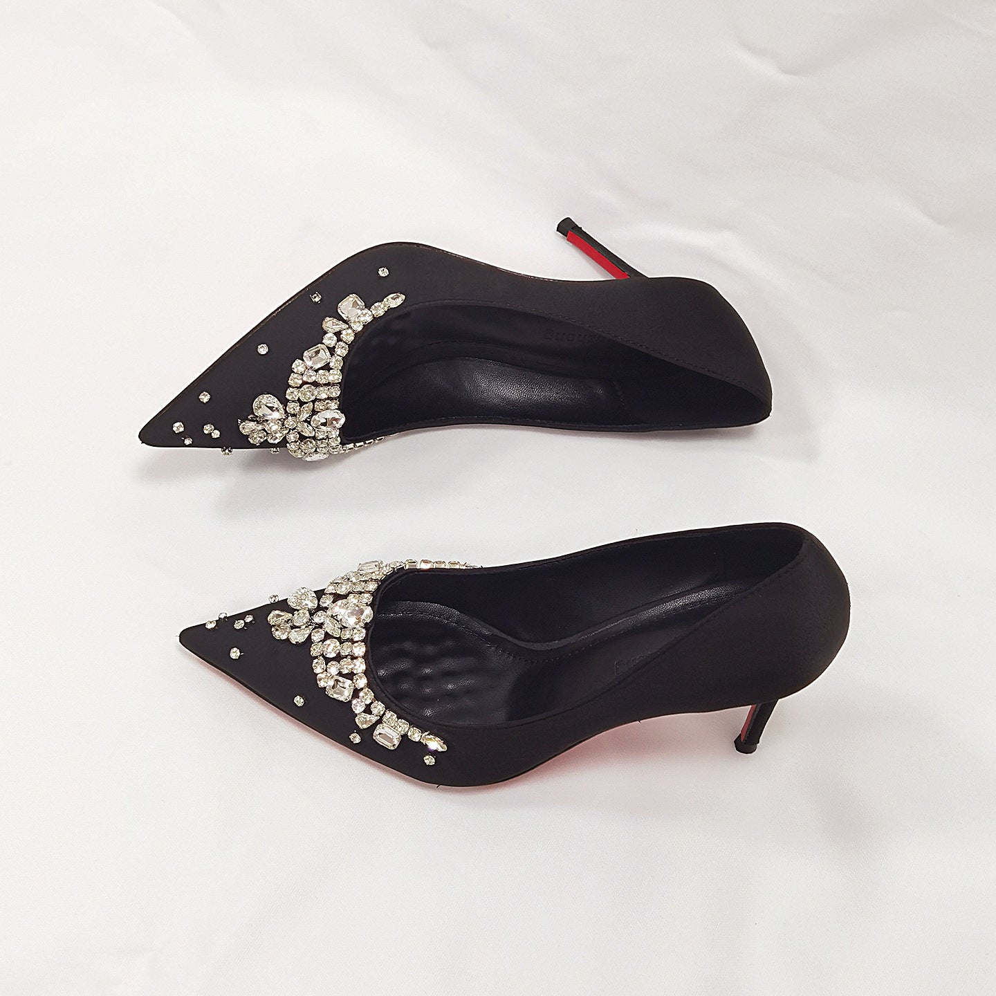 Women's Super Beautiful Bridal Red Wedding Dress Toast High Stiletto Chain Heels