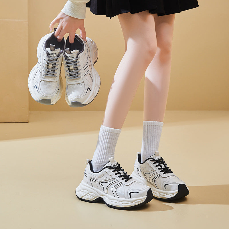 Women's Dad Trendy Autumn Korean Fashion Platform Sneakers