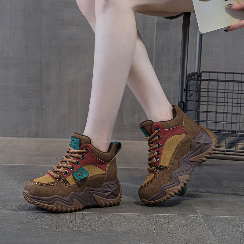 Authentic Versatile Thick Bottom Sports Leisure Women's Casual Shoes