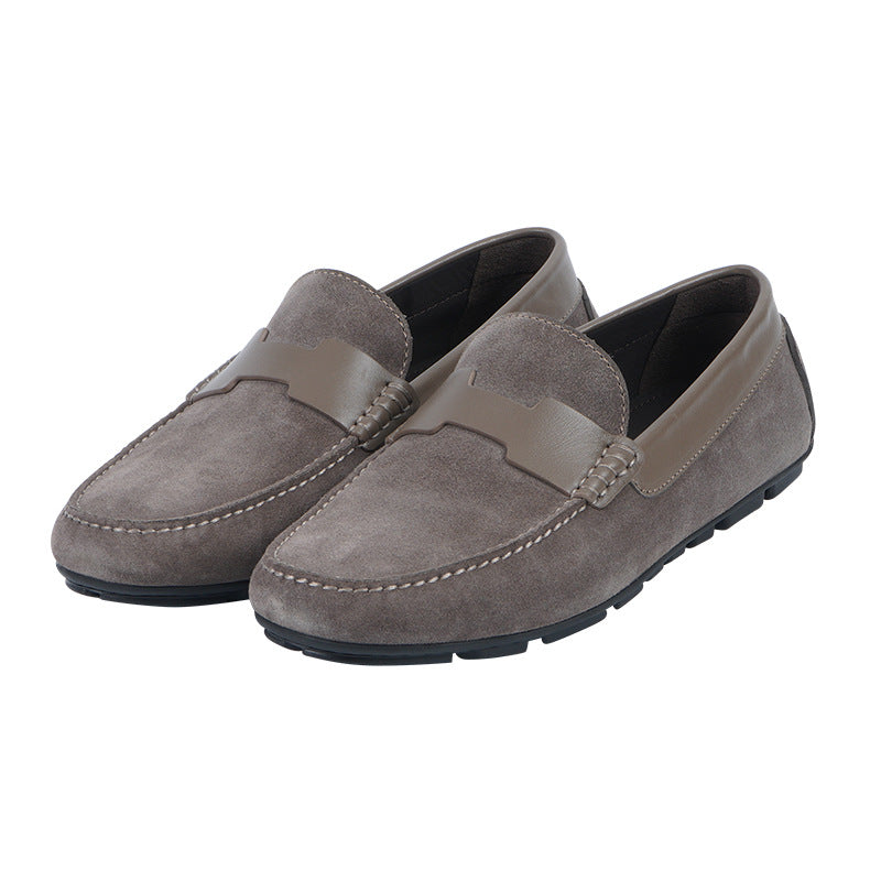 Men's Business Summer British Style Suede Slip-on Leather Shoes