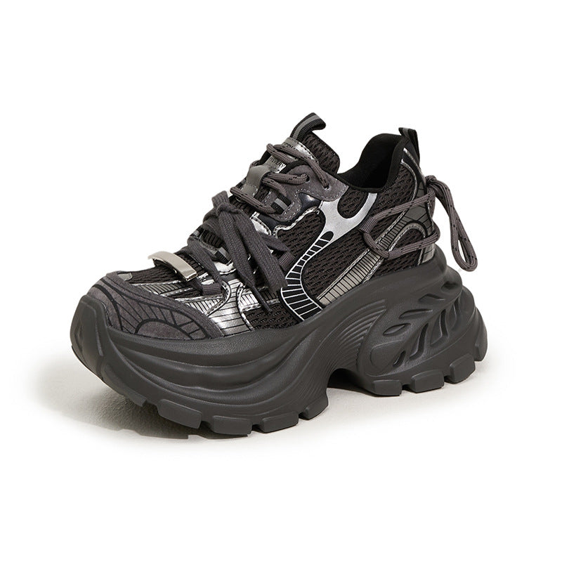 Women's Platform Dad Spring Fashionable Small Height Sneakers