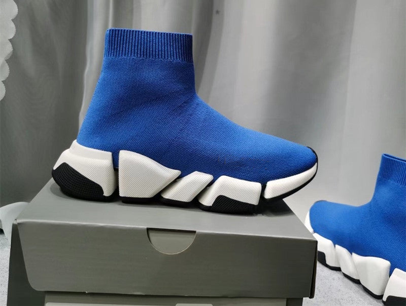 Women's & Men's Straight Comfortable Sock Knitted Fabric Couple Women's Casual Shoes