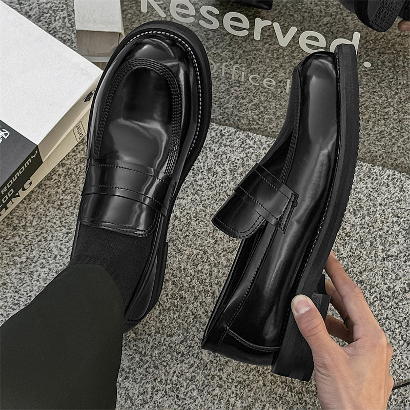 Men's Black High Sense One Pedal British Loafers