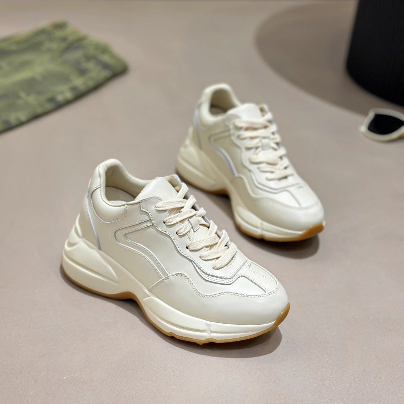 Women's Tired Feet Height Increasing Insole Dad Lightweight Platform Women's Sports Shoes