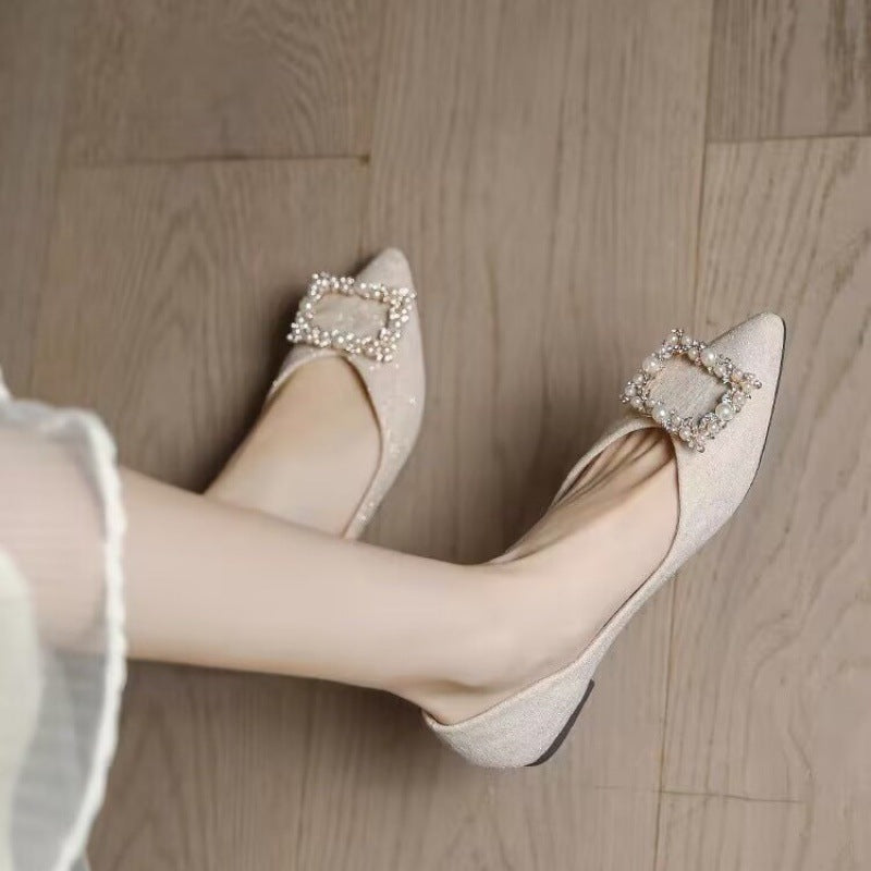 Women's Style Pointed Toe Pumps Summer Versatile Women's Shoes