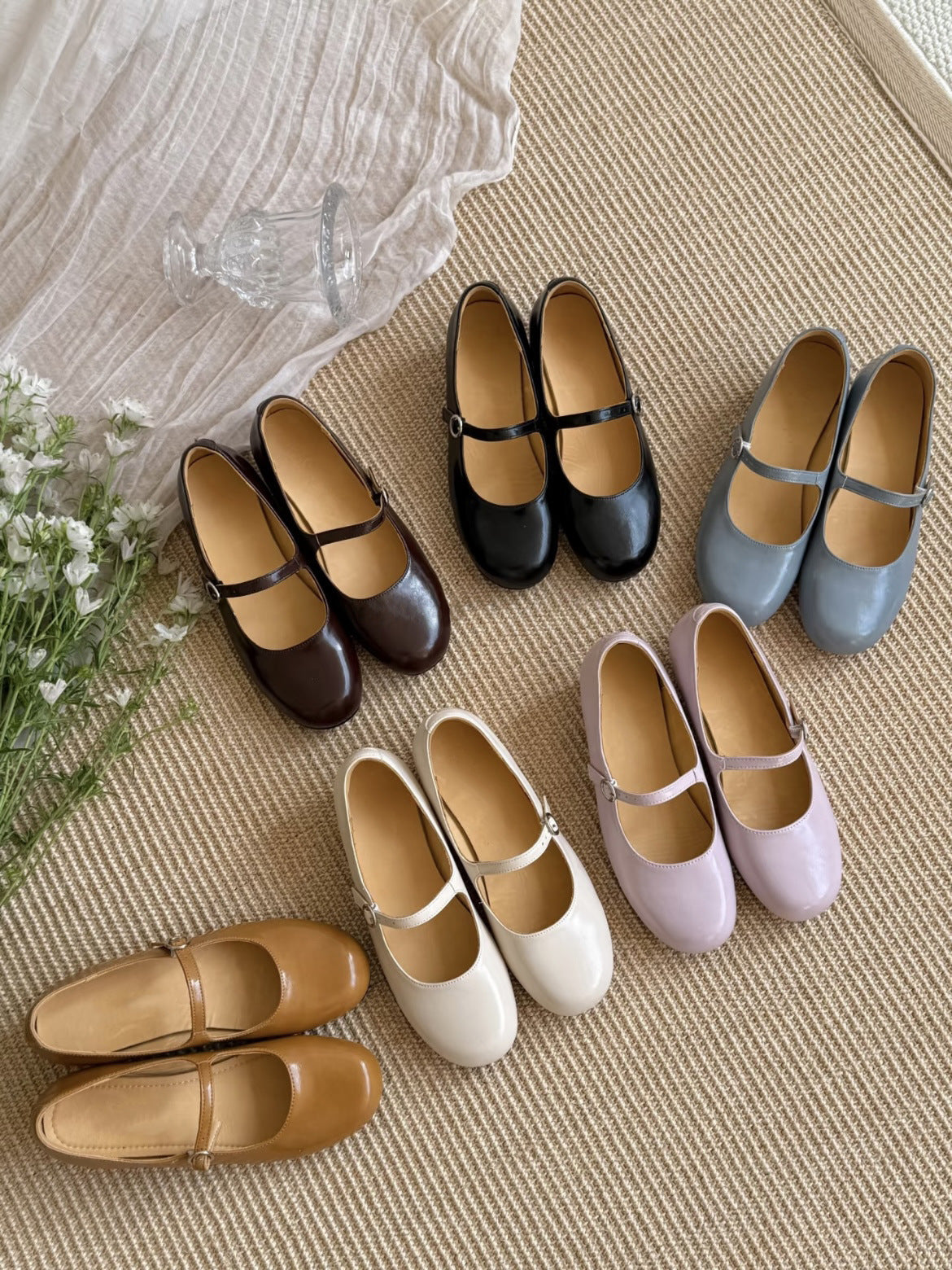 Women's Head With Soft Bottom Pumps Flat Ballet Women's Casual Shoes